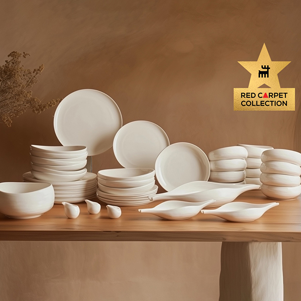 Karaca Red Carpet Earth Collection Clay 55 Parça 12 Kişilik Yemek Takımı (Premium Serisi 89)