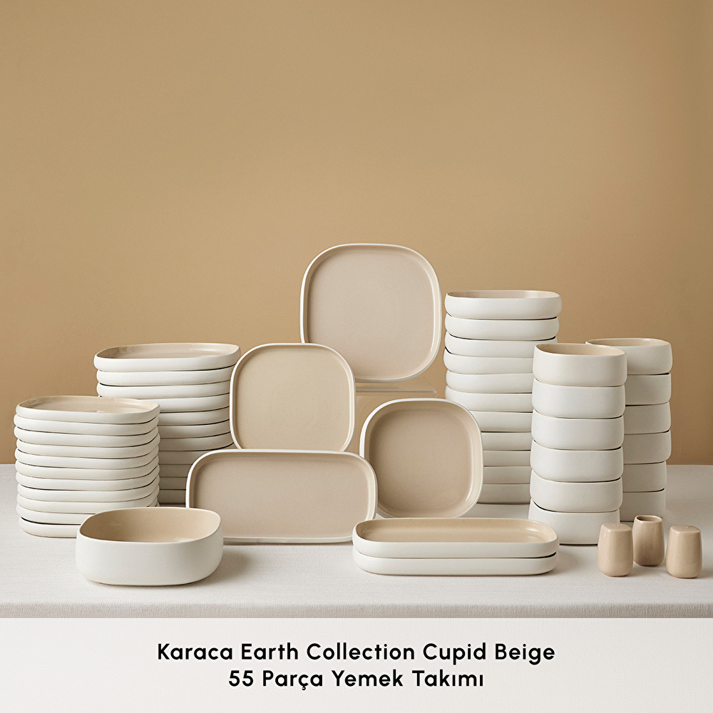 Karaca Earth Collection Cupid Beige 55 Parça 12 Kişilik Yemek Takımı - 2
