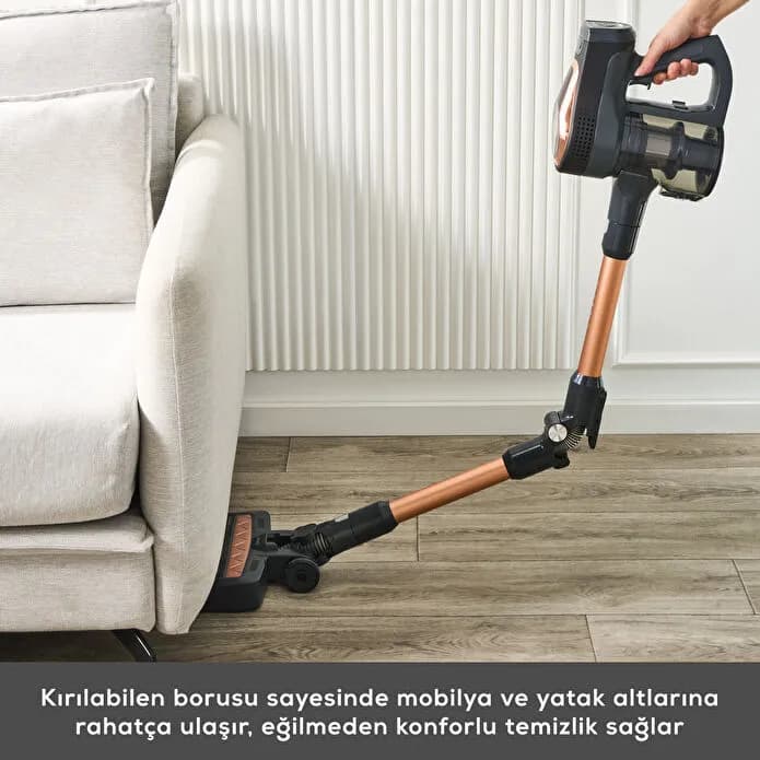 Karaca Vantuz Power Up Pro Dikey Süpürge Black Copper