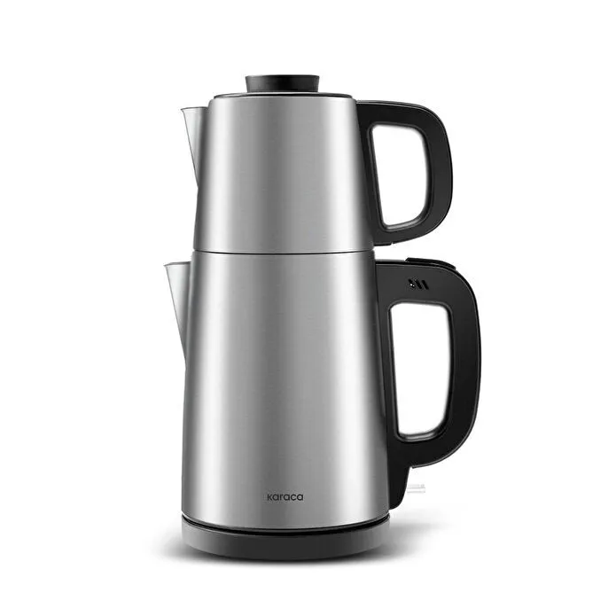 Karaca Tea Break 2 in 1 Su Isıtıcı Çelik Çay Makinesi Inox Siyah - 2