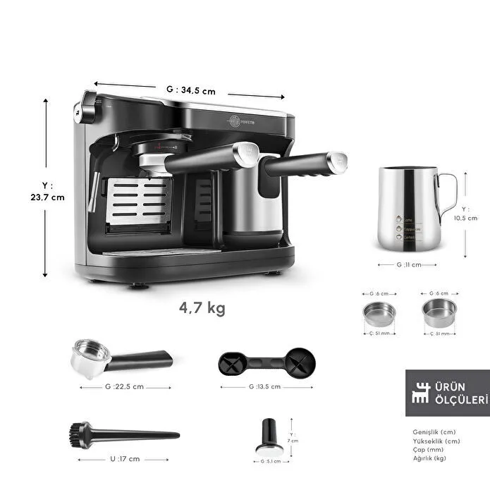 Karaca Hatır Perfetto Espresso ve Türk Kahvesi Makinesi - 3