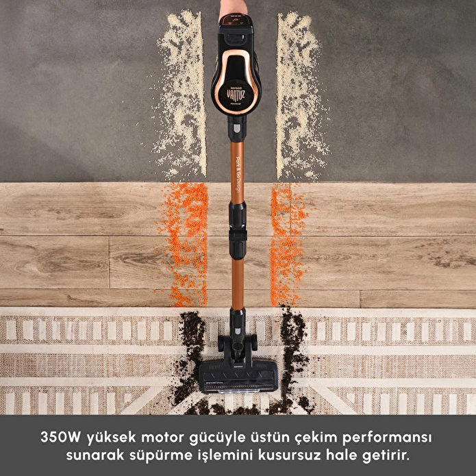 Karaca Vantuz Power Up Pro Dikey Süpürge Black Copper - 3